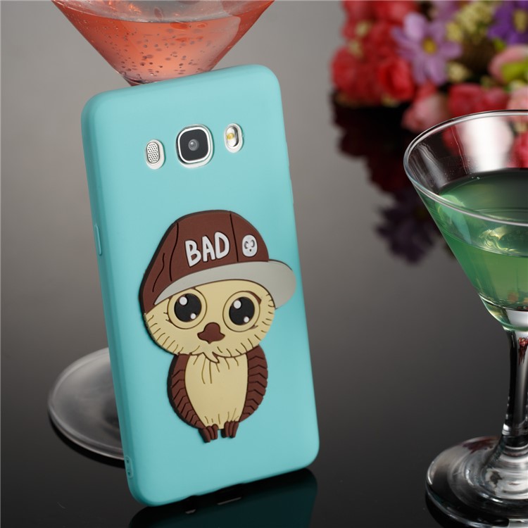 Cute Male Owl Pattern Soft TPU Phone Shell for Samsung Galaxy J5 (2016) SM-J510 - Baby Blue-2
