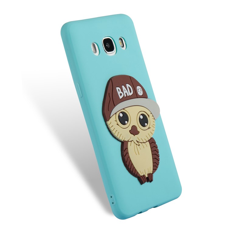 Cute Male Owl Pattern Soft TPU Phone Shell for Samsung Galaxy J5 (2016) SM-J510 - Baby Blue-4