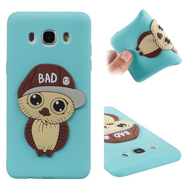 Cute Male Owl Pattern Soft TPU Phone Shell for Samsung Galaxy J5 (2016) SM-J510 - Baby Blue-5