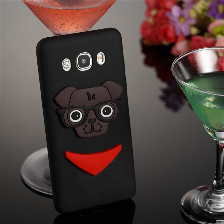 Cute 3D Puppy TPU Soft Phone Case for Samsung Galaxy J5 (2016) SM-J510 - Black-4