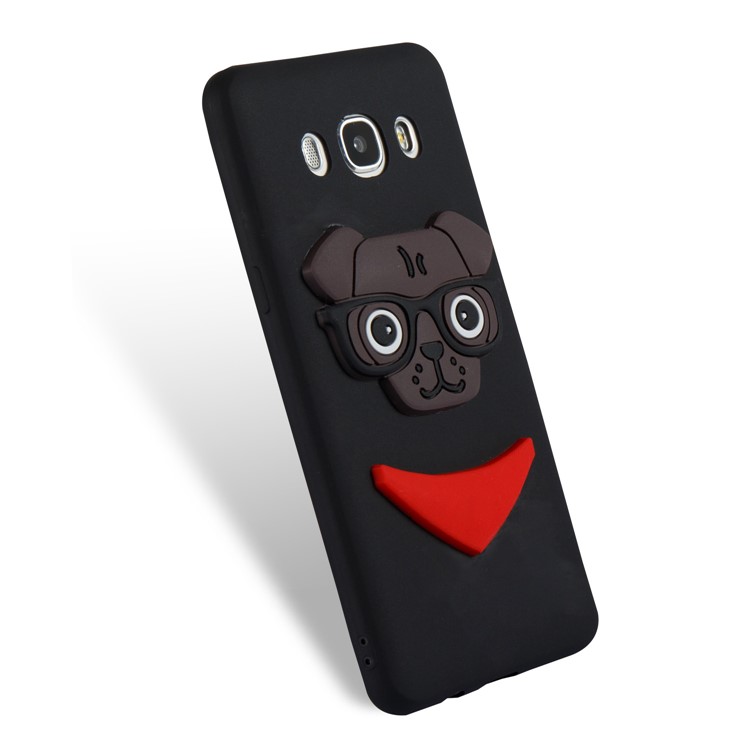 Cute 3D Puppy TPU Soft Phone Case for Samsung Galaxy J5 (2016) SM-J510 - Black-6