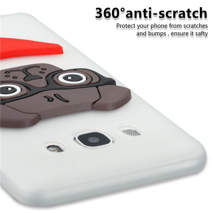 Cute 3D Puppy TPU Soft Phone Cover for Samsung Galaxy J5 (2016) SM-J510 - White-2