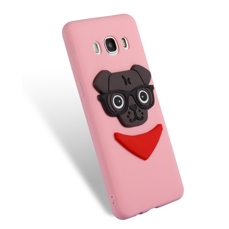 Cute 3D Puppy TPU Soft Phone Casing for Samsung Galaxy J5 (2016) SM-J510 - Pink-6