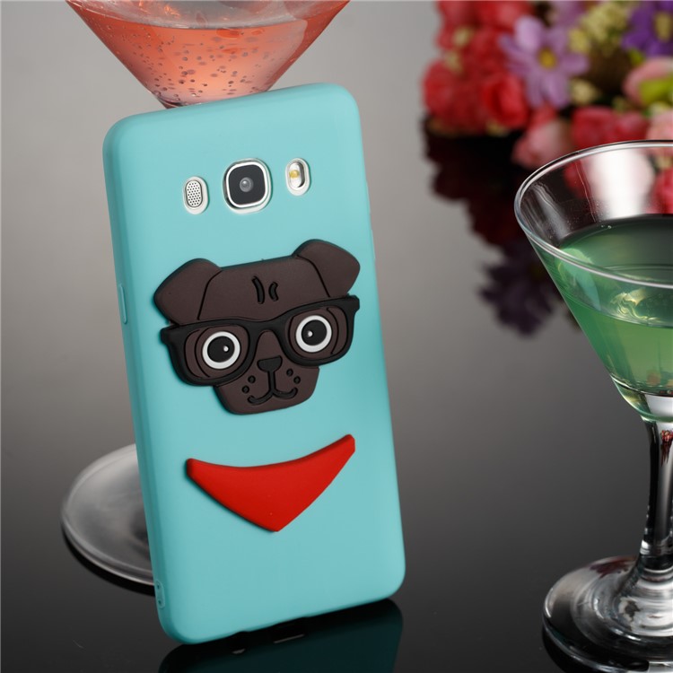 Cute 3D Puppy TPU Soft Mobile Phone Case for Samsung Galaxy J5 (2016) SM-J510 - Baby Blue-4