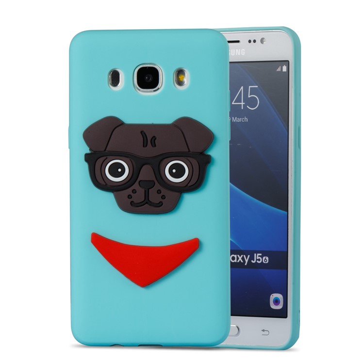 Cute 3D Puppy TPU Soft Mobile Phone Case for Samsung Galaxy J5 (2016) SM-J510 - Baby Blue-5