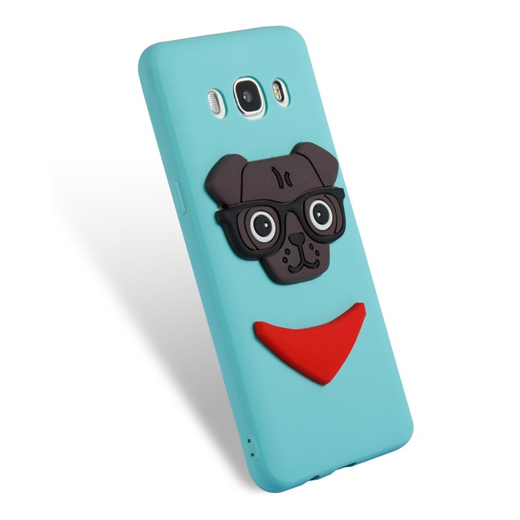 Cute 3D Puppy TPU Soft Mobile Phone Case for Samsung Galaxy J5 (2016) SM-J510 - Baby Blue-6