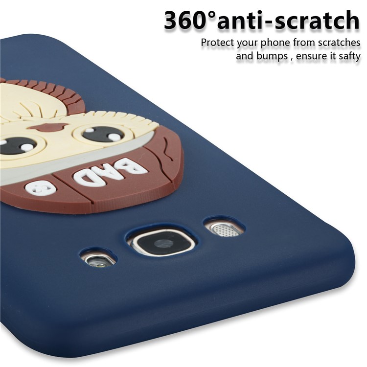 Cute 3D Male Owl TPU Soft Cell Phone Case for Samsung Galaxy J7 (2016) SM-J710 - Dark Blue-6