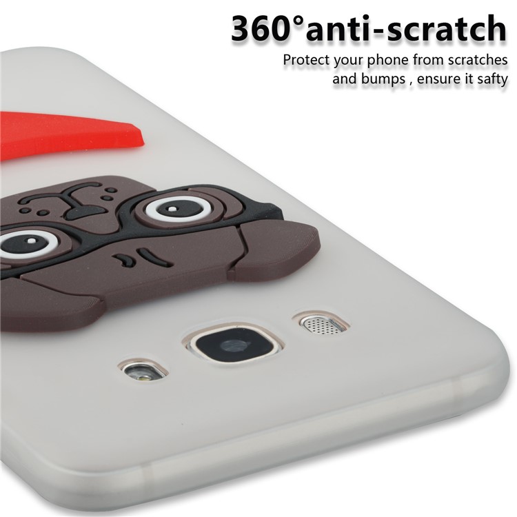 Cute 3D Puppy TPU Phone Cover for Samsung Galaxy J7 (2016) J710 - White-2