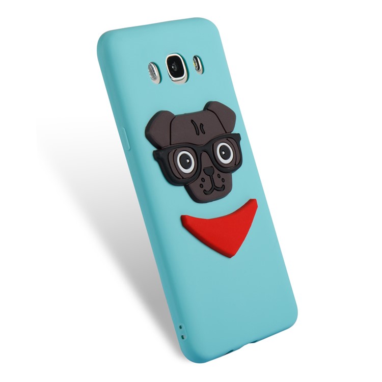 Cute 3D Puppy TPU Mobile Cover for Samsung Galaxy J7 (2016) J710 - Baby Blue-6