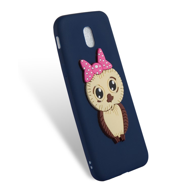 Cute 3D Female Owl Pattern TPU Phone Cover for Samsung Galaxy J5 (2017) EU Version / J5 Pro (2017) - Dark Blue-5