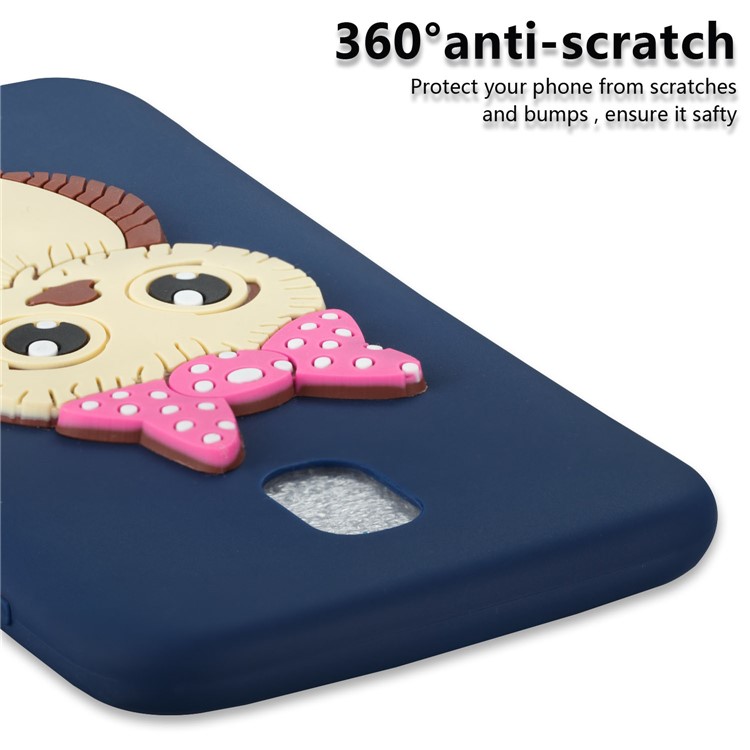 Cute 3D Female Owl Pattern TPU Phone Cover for Samsung Galaxy J5 (2017) EU Version / J5 Pro (2017) - Dark Blue-6