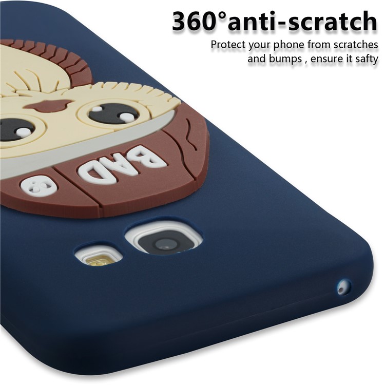 Cute Male Owl Pattern TPU Phone Protection Shell for Samsung Galaxy A3 (2017) - Dark Blue-2