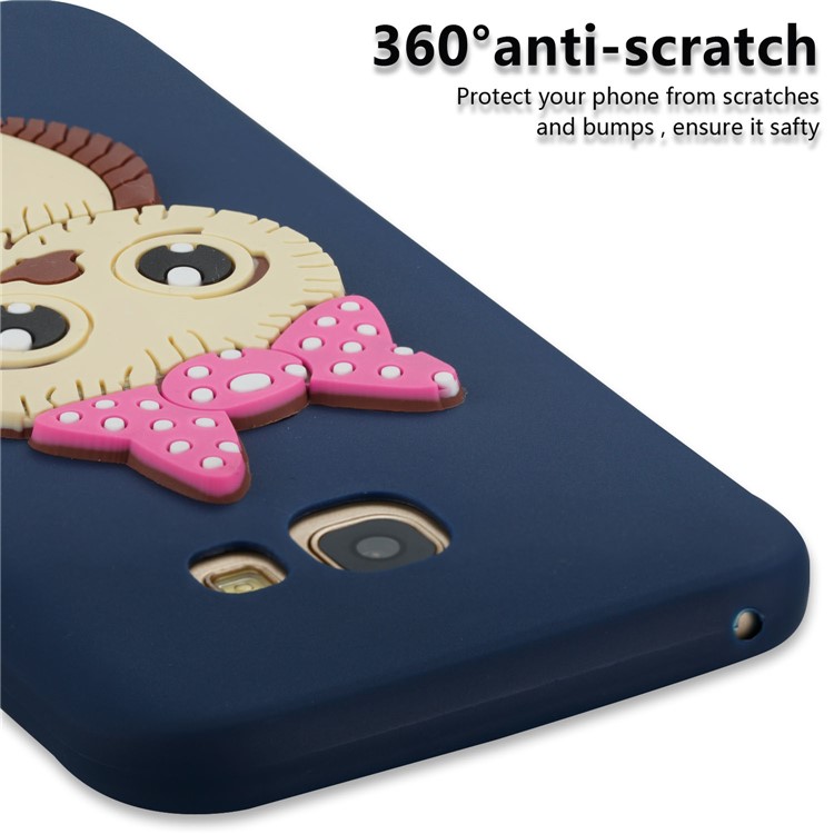 Cute 3D Female Owl TPU Flexible Case Shell for Samsung Galaxy A5 (2017) A520 - Dark Blue-2