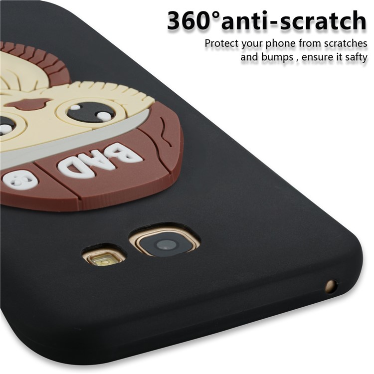 Cute Male Owl Pattern TPU Back Case for Samsung Galaxy A5 (2017) A520 - Black-2