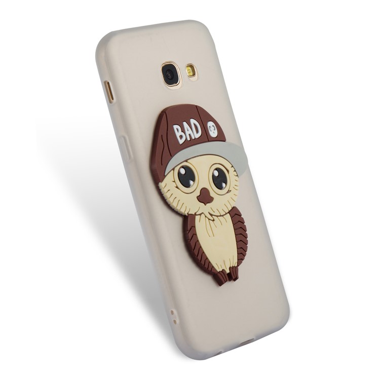 Cute Male Owl Pattern TPU Protection Cover Case for Samsung Galaxy A5 (2017) A520 - White-5