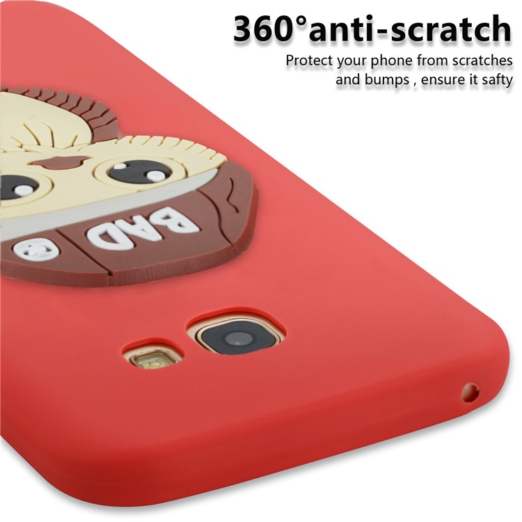 Cute Male Owl Pattern TPU Accessory Case for Samsung Galaxy A5 (2017) A520 - Red-2