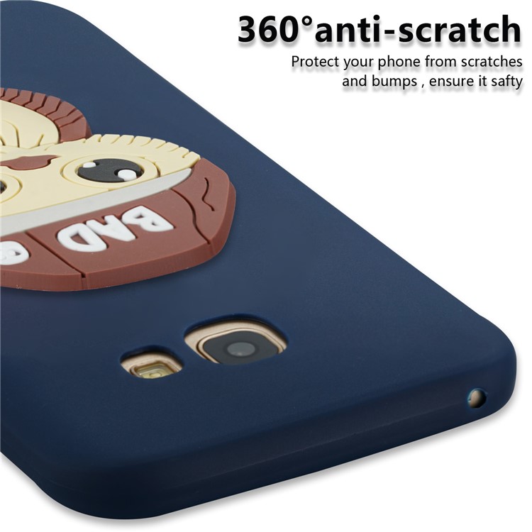 For Samsung Galaxy A5 (2017) A520 Cute Male Owl Pattern TPU Back Mobile Phone Case - Dark Blue-2
