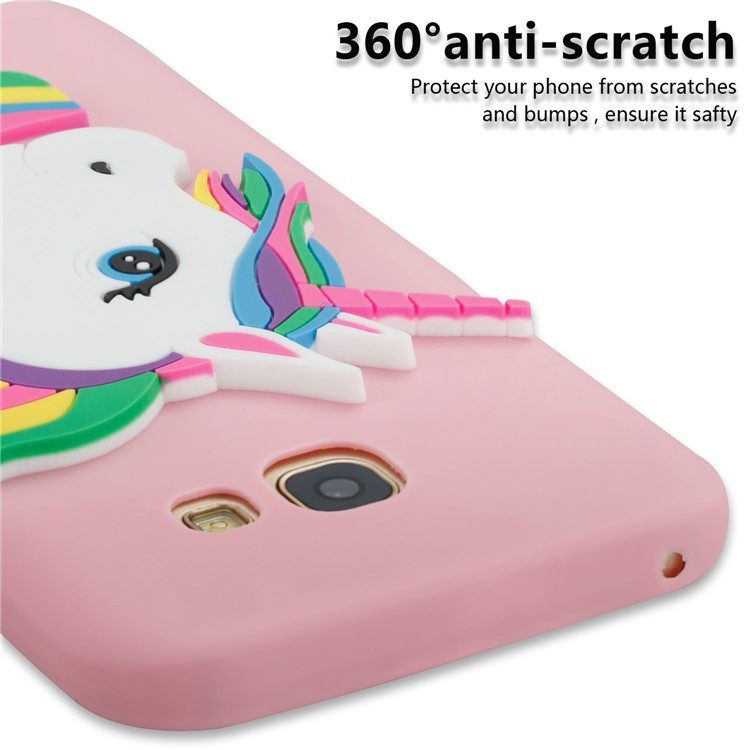 Lovely 3D Unicorn Pattern Flexible TPU Back Case Accessory for Samsung Galaxy A5 (2017) A520 - Pink-2