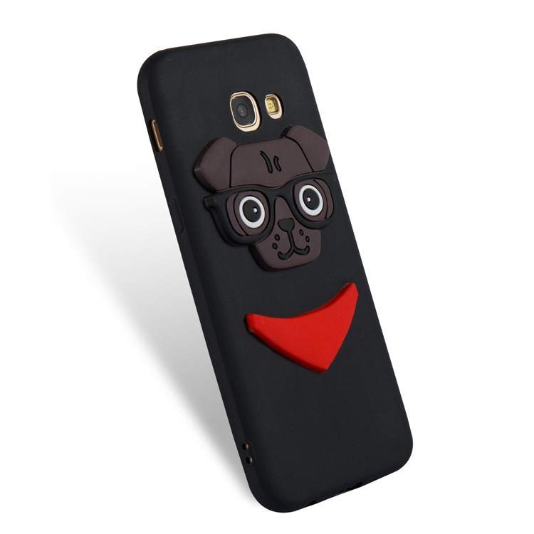 Cute 3D Puppy TPU Cover for Samsung Galaxy A5 (2017) SM-A520 - Black-5