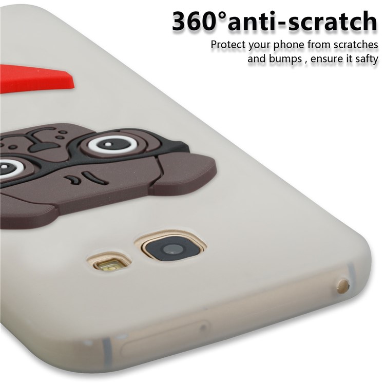 Cute 3D Puppy TPU Back Case for Samsung Galaxy A5 (2017) SM-A520 - White-2