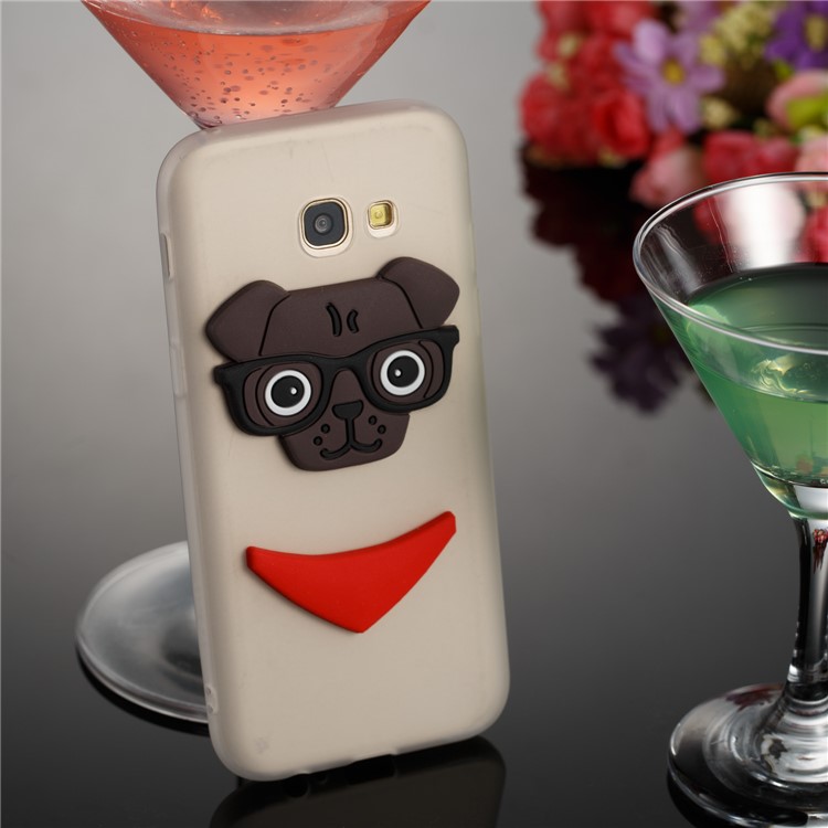 Cute 3D Puppy TPU Back Case for Samsung Galaxy A5 (2017) SM-A520 - White-3