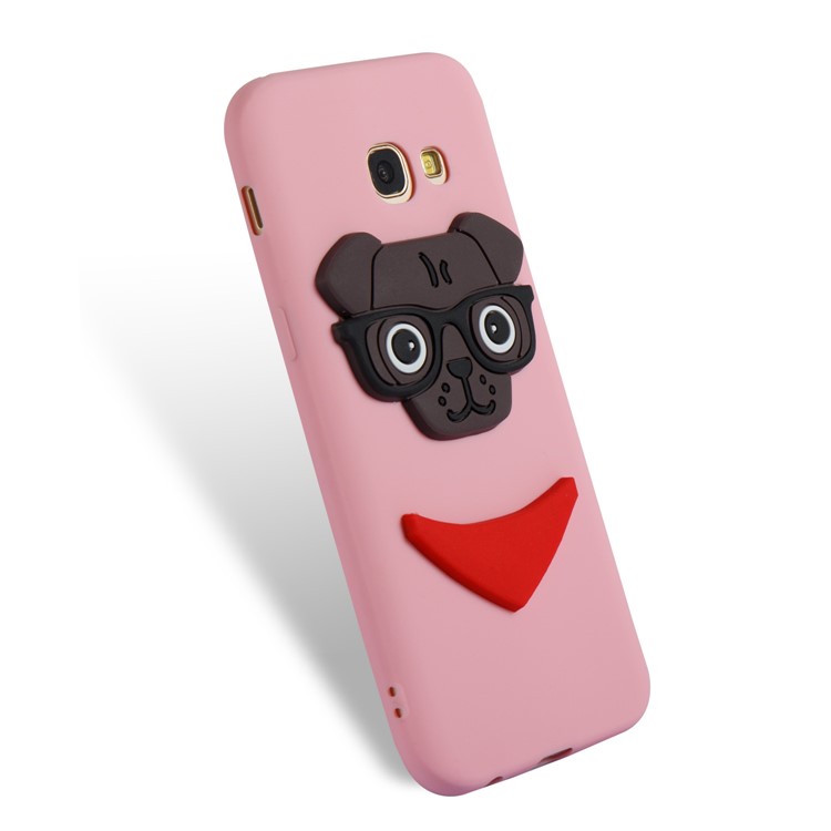 Cute 3D Puppy TPU Mobile Casing for Samsung Galaxy A5 (2017) SM-A520 - Pink-5