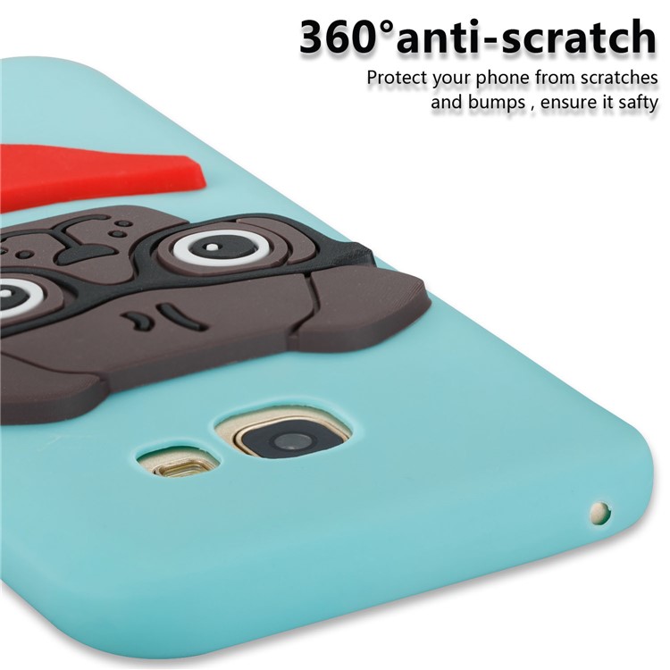 Cute 3D Puppy TPU Protective Cover for Samsung Galaxy A5 (2017) SM-A520 - Baby Blue-2