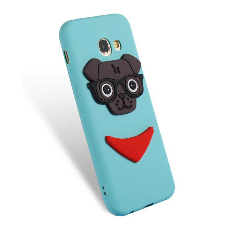 Cute 3D Puppy TPU Protective Cover for Samsung Galaxy A5 (2017) SM-A520 - Baby Blue-5