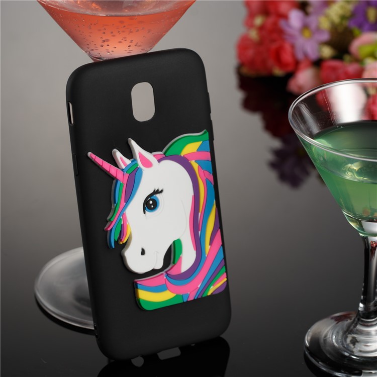 Lovely 3D Unicorn Pattern TPU Case for Samsung Galaxy J5 Pro (2017) / J5 (2017) EU Version - Black-4
