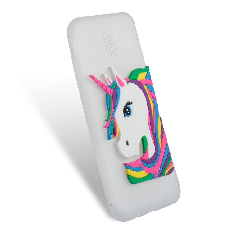 Lovely 3D Unicorn Pattern TPU Cover for Samsung Galaxy J5 Pro (2017) / J5 (2017) EU Version - White-6