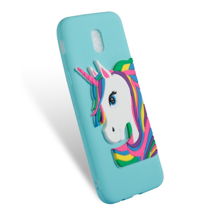 Lovely 3D Unicorn Pattern TPU Soft Case for Samsung Galaxy J5 Pro (2017) / J5 (2017) EU Version - Baby Blue-5
