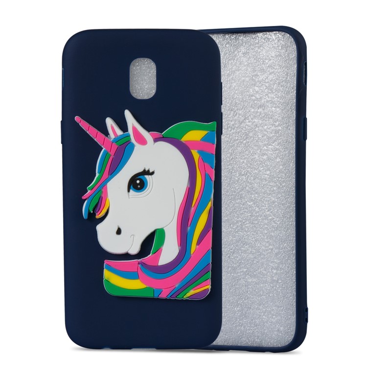 Lovely 3D Unicorn Pattern TPU Case Accessory for Samsung Galaxy J5 Pro (2017) / J5 (2017) EU Version - Dark Blue-5