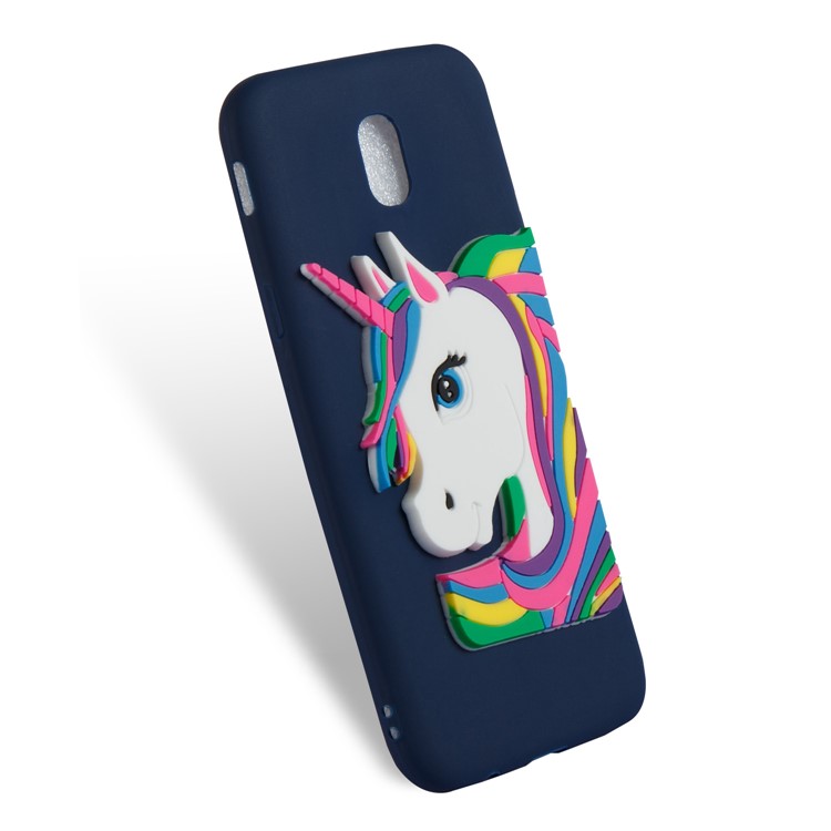 Lovely 3D Unicorn Pattern TPU Case Accessory for Samsung Galaxy J5 Pro (2017) / J5 (2017) EU Version - Dark Blue-6