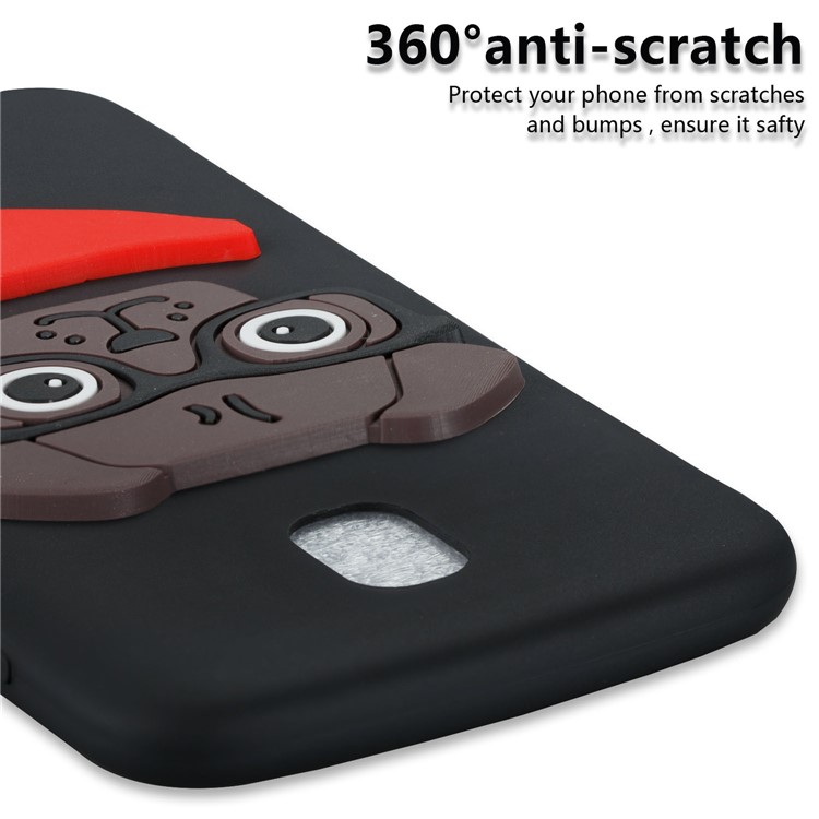 Lovely 3D Dog Pattern TPU Case for Samsung Galaxy J5 Pro (2017) / J5 (2017) EU Version - Black-2