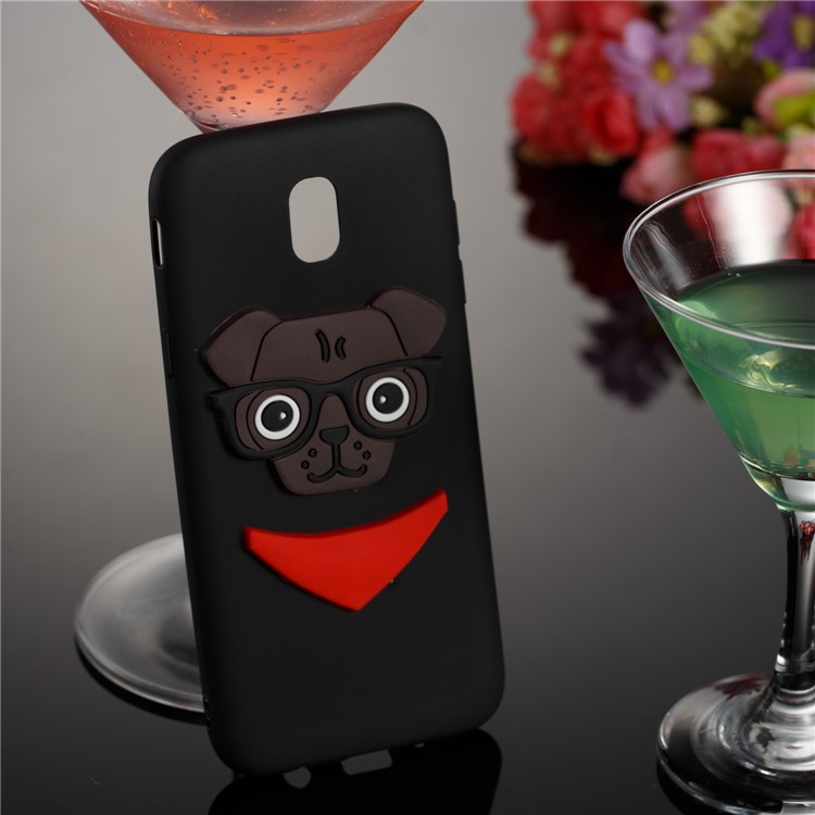 Lovely 3D Dog Pattern TPU Case for Samsung Galaxy J5 Pro (2017) / J5 (2017) EU Version - Black-4