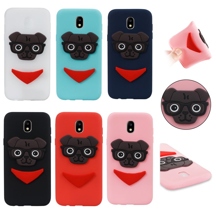 Lovely 3D Dog Pattern TPU Case for Samsung Galaxy J5 Pro (2017) / J5 (2017) EU Version - Black-7