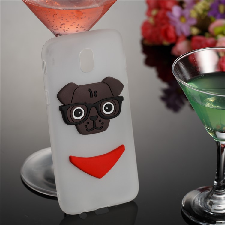 Lovely 3D Dog Pattern TPU Back Case for Samsung Galaxy J5 Pro (2017) / J5 (2017) EU Version - White-4