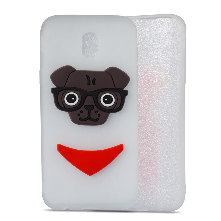 Lovely 3D Dog Pattern TPU Back Case for Samsung Galaxy J5 Pro (2017) / J5 (2017) EU Version - White-5