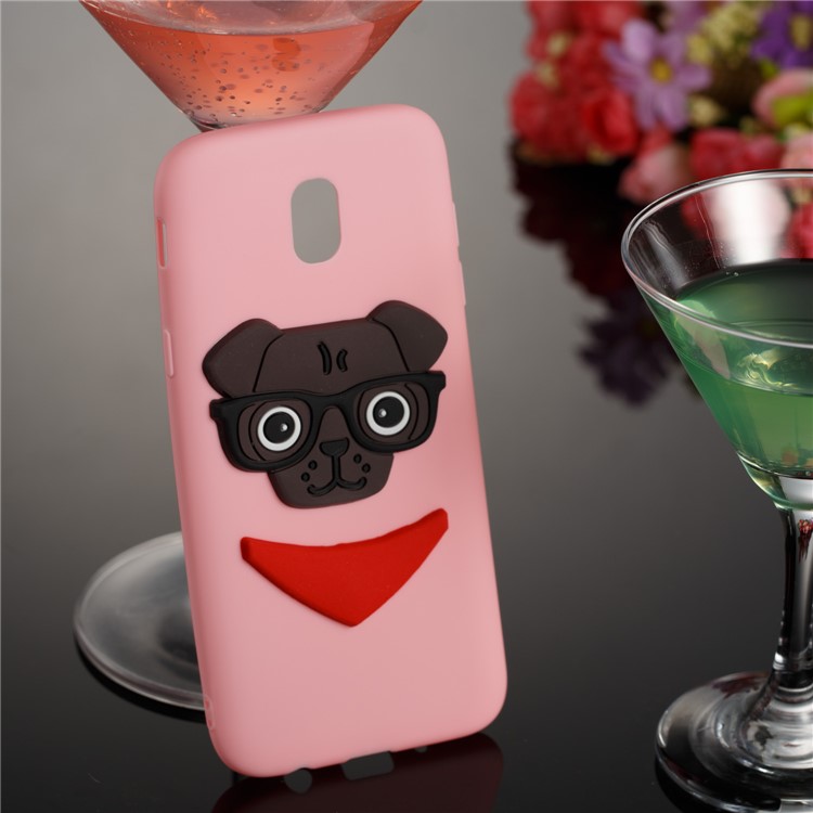 Lovely 3D Dog Pattern TPU Shell Cover for Samsung Galaxy J5 Pro (2017) / J5 (2017) EU Version - Pink-4