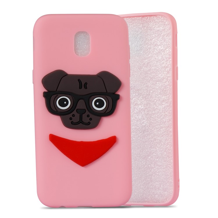 Lovely 3D Dog Pattern TPU Shell Cover for Samsung Galaxy J5 Pro (2017) / J5 (2017) EU Version - Pink-5