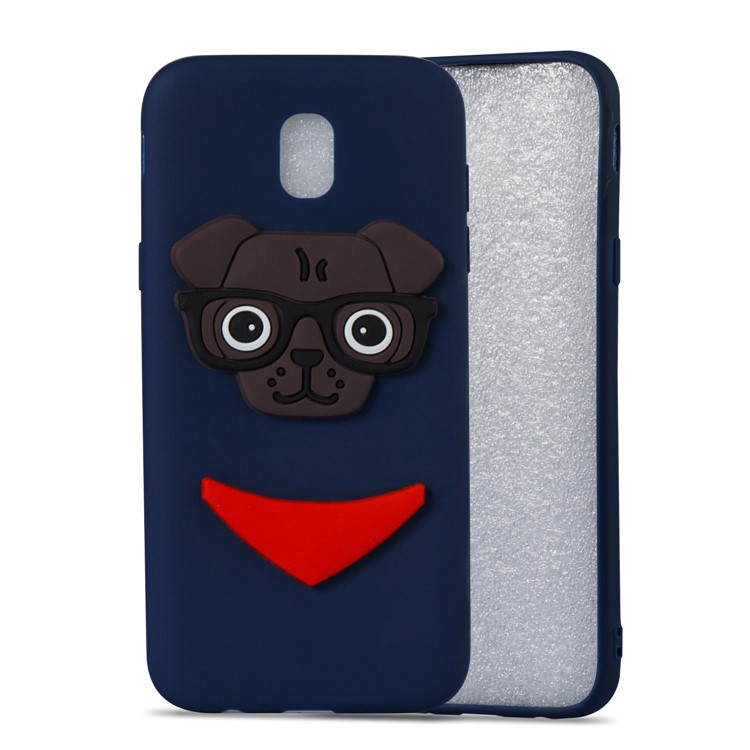 Lovely 3D Dog Pattern TPU Case Accessory for Samsung Galaxy J5 Pro (2017) / J5 (2017) EU Version - Dark Blue-4