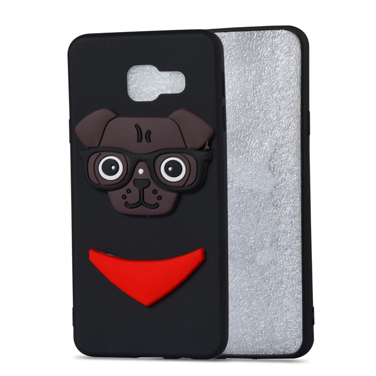 Lovely 3D Dog Pattern TPU Case for Samsung Galaxy A3 SM-A310F (2016) - Black-5