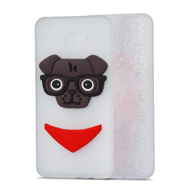 Lovely 3D Dog Pattern TPU Shell Case for Samsung Galaxy A3 SM-A310F (2016) - White-5