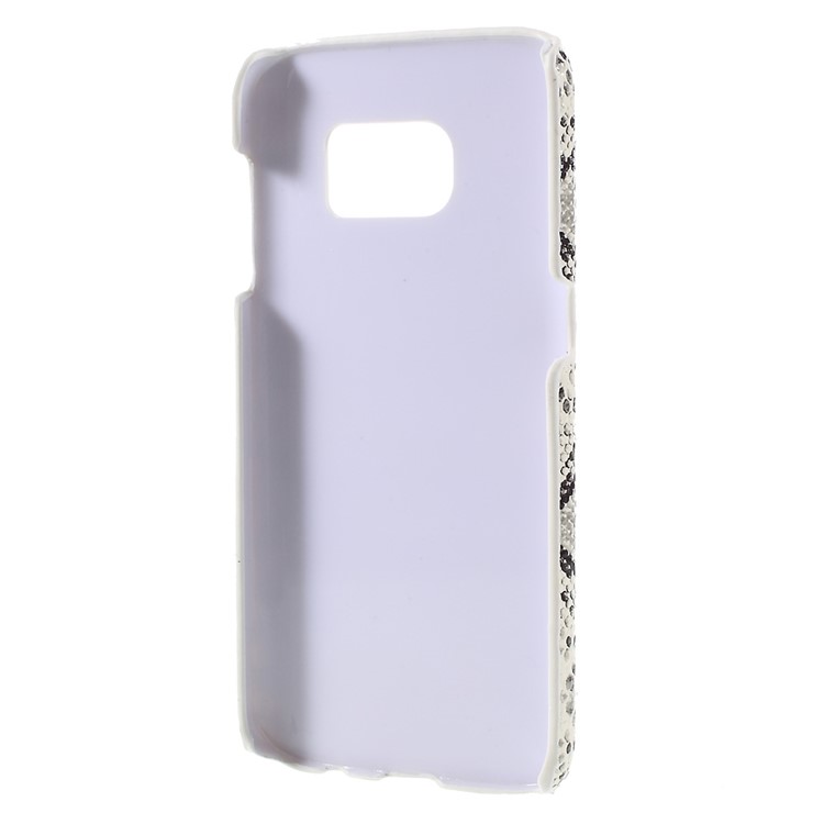 Snake Texture Leather Coated Hard Case for Samsung Galaxy S7 - White-2