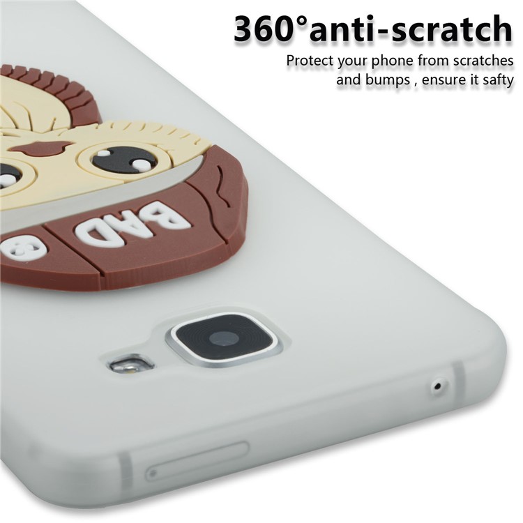 Cute 3D Male Owl in Hat TPU Case Cover for Samsung Galaxy A5 SM-A510F (2016) - White-2