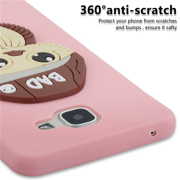 Cute 3D Male Owl in Hat TPU Mobile Casing for Samsung Galaxy A5 SM-A510F (2016) - Pink-3