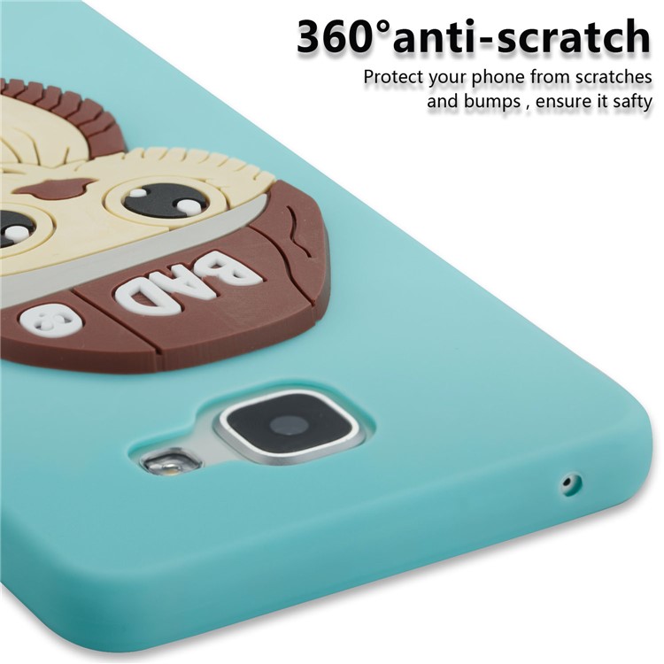 Cute 3D Male Owl in Hat TPU Phone Accessory Cover for Samsung Galaxy A5 SM-A510F (2016) - Baby Blue-2