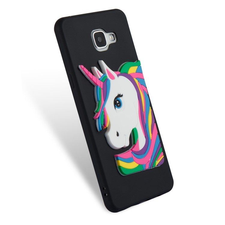 Lovely 3D Unicorn Pattern TPU Case for Samsung Galaxy A5 SM-A510F (2016) - Black-5