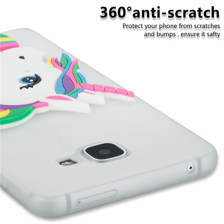 Lovely 3D Unicorn Pattern TPU Back Case for Samsung Galaxy A5 SM-A510F (2016) - White-2
