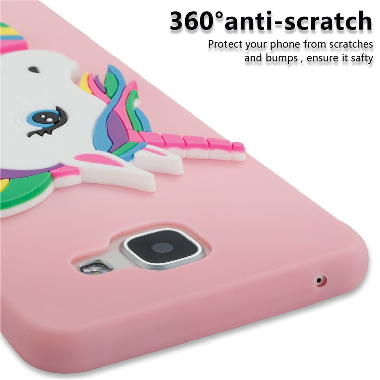 Lovely 3D Unicorn Pattern TPU Shell for Samsung Galaxy A5 SM-A510F (2016) - Pink-2